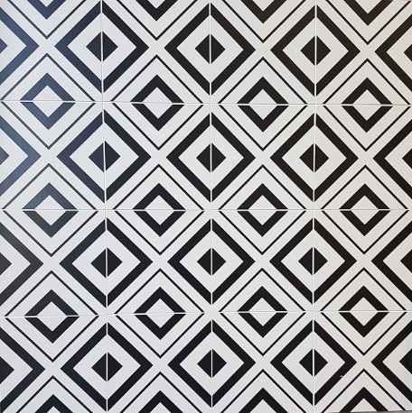 Thin and thick box patterned tiles